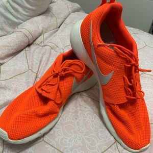Neon Orange Nike Roshes